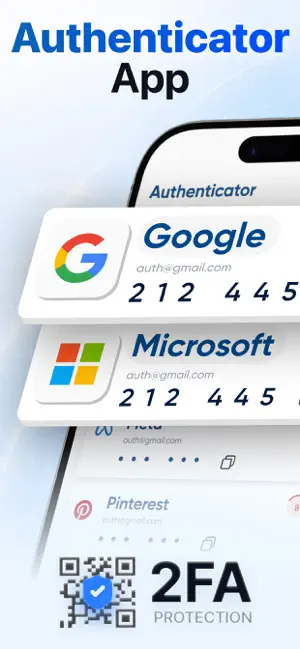Authenticator: OTP & 2FA Codes iPhone screenshot 1