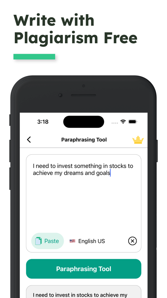 #4. Paraphrasing: Reword with AI (iOS) Podle: NextPixel apps