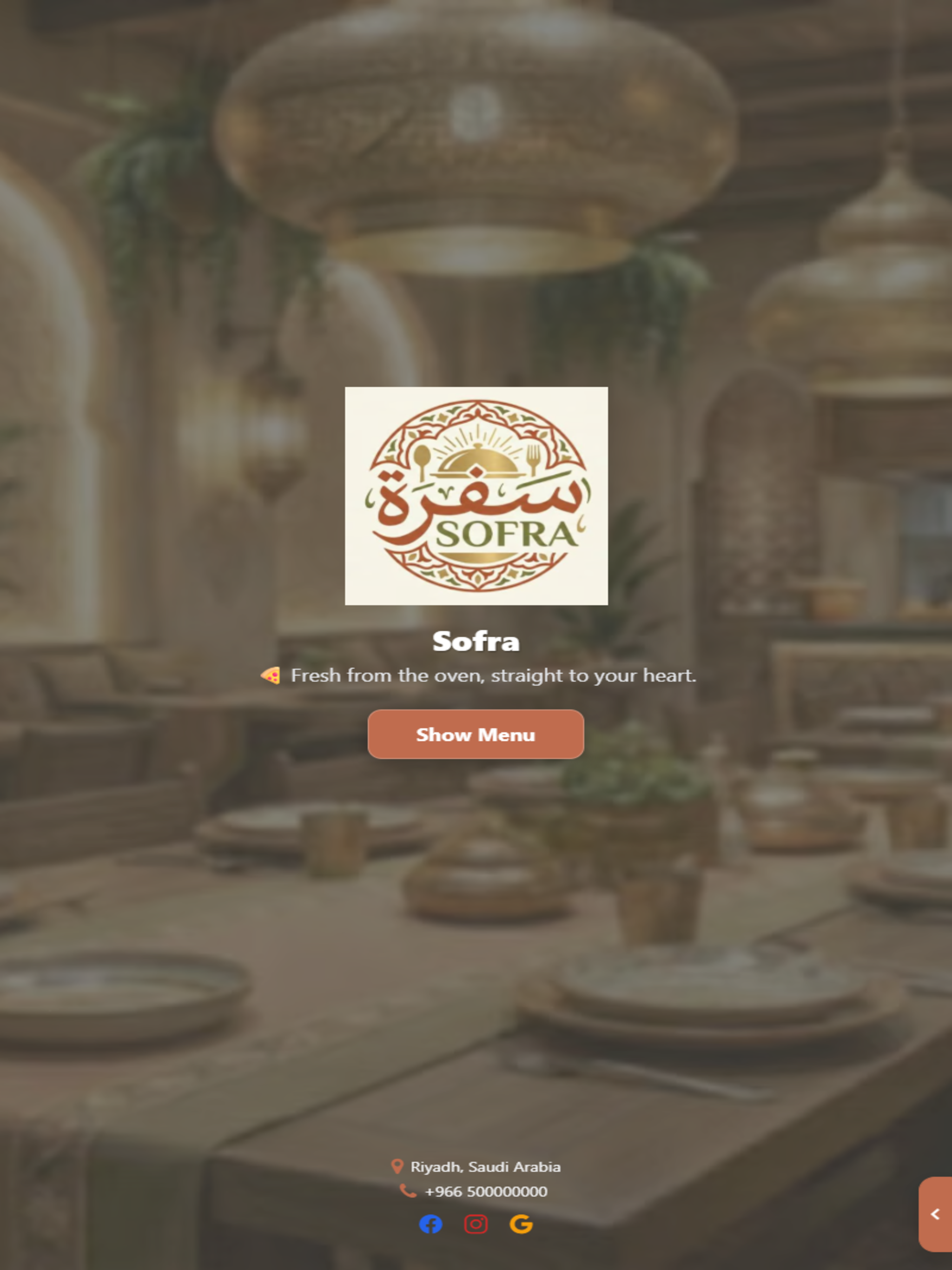 Menus Radar