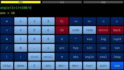 Calculator for Complex Field Screenshot