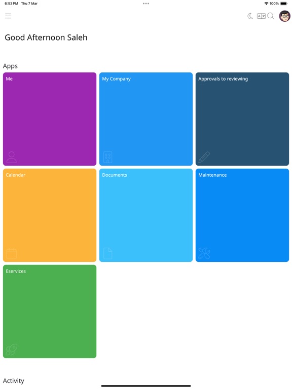 ESS Hub iPad screenshot 2 - Business app