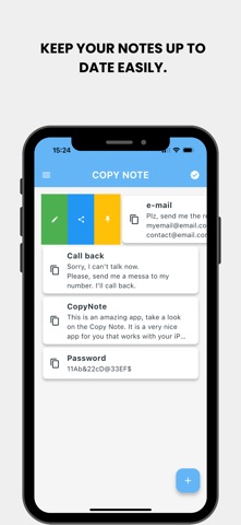 Copy Note: Copy with one touch screenshot