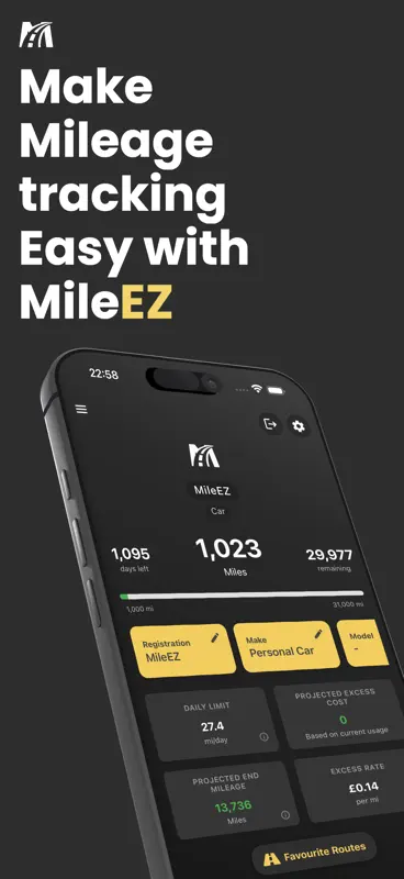 MileEZ: Mileage Tracker & Log screenshot 1 of 10