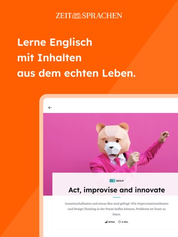 Lerne Englisch - ZEIT SPRACHEN iPad screenshot