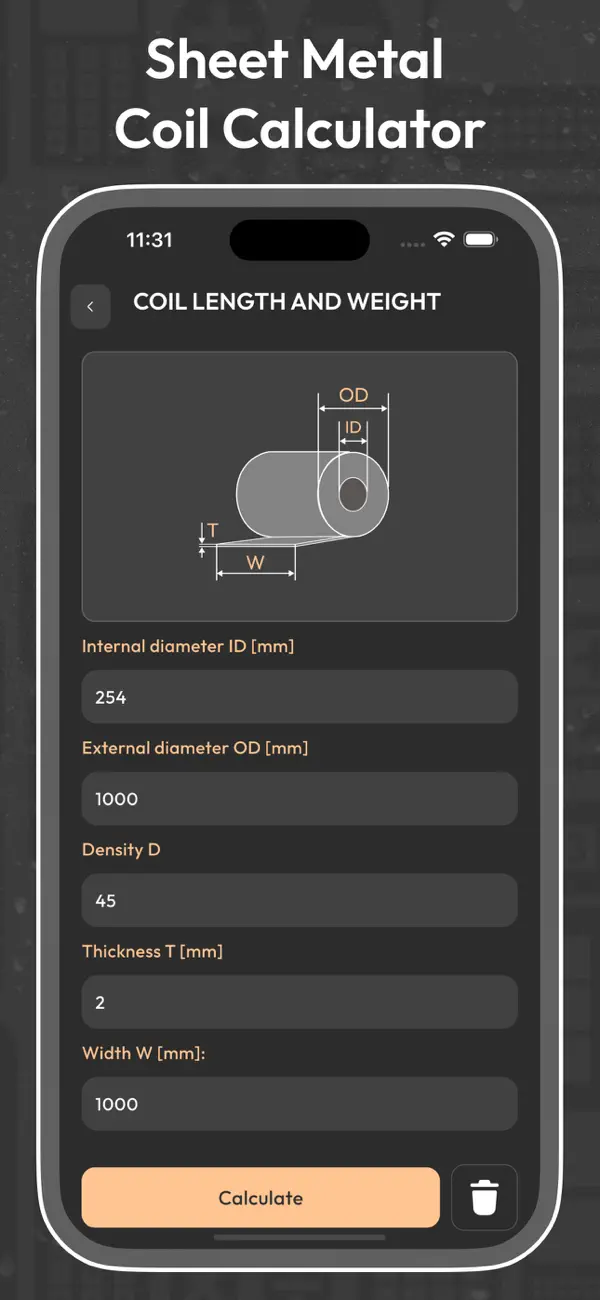 Screenshot #3 pour Bend Deduction & Flat Length