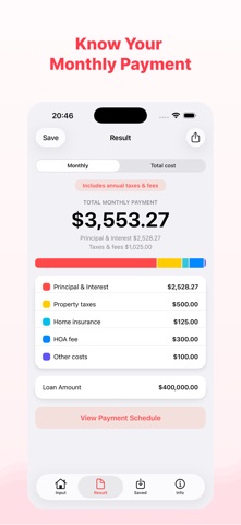 Mortgage Calculator: Payment iPhone screenshot
