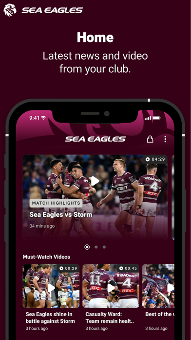 Screenshot #1 pour Manly Warringah Sea Eagles