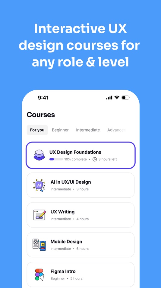 #3. Uxcel: UX, PM & AI Courses (iOS) 由: Uxcel, Inc.