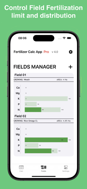 ‎Fertilizer Calc App Screenshot