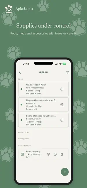 ApkaŁapka: Pet Care Diary screenshot 4