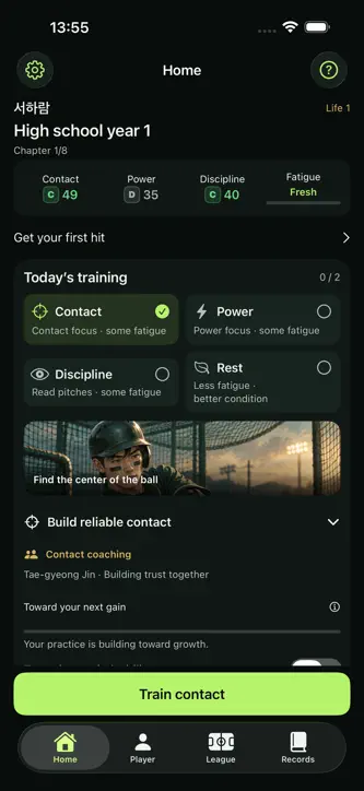 Reborn at Bat: Batter Growth screenshot 2