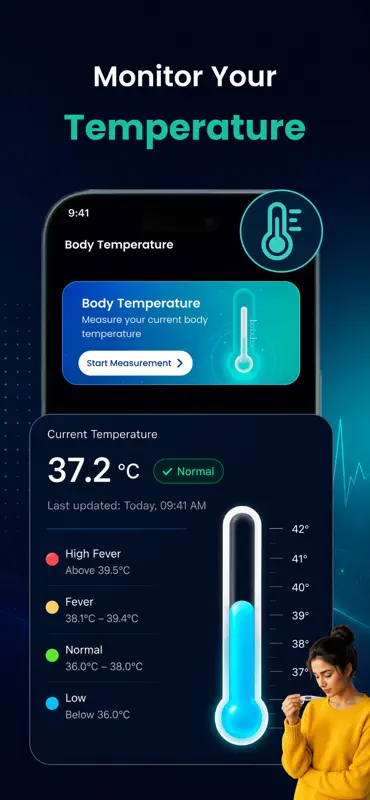 Body Temperature・Fever Checker screenshot 3 of 7