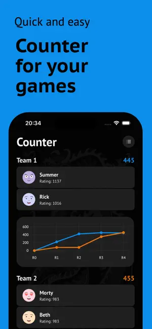 Tichu - Counter & Statistics screenshot 2