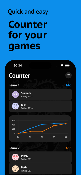 Tichu - Counter & Statistics Screenshot 2 of 3