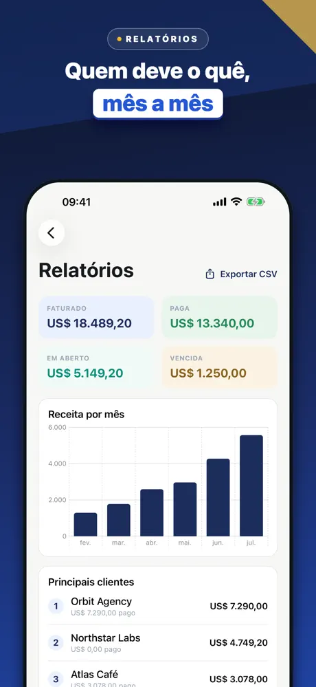 Fatura, Orçamento e Recibo — captura de tela 6