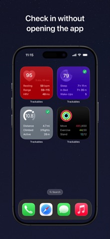 Trackables: Health Dashboard Screenshot 2 of 5