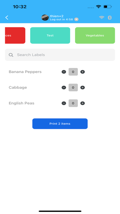 Blanket Labels Screenshot