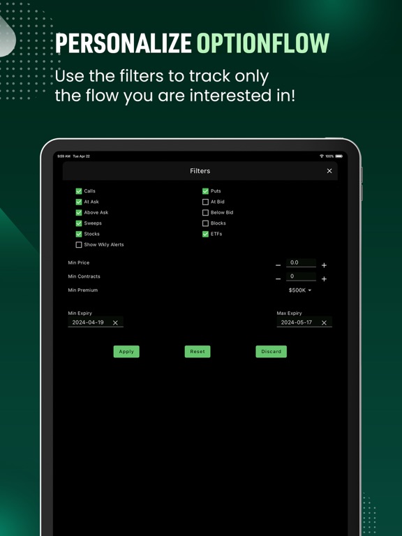 Option Signals - Live Alerts iPad screenshot 10 - Finance app
