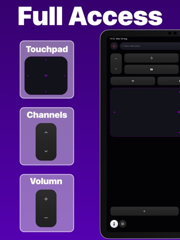 Remote for Roku • iPad screenshot