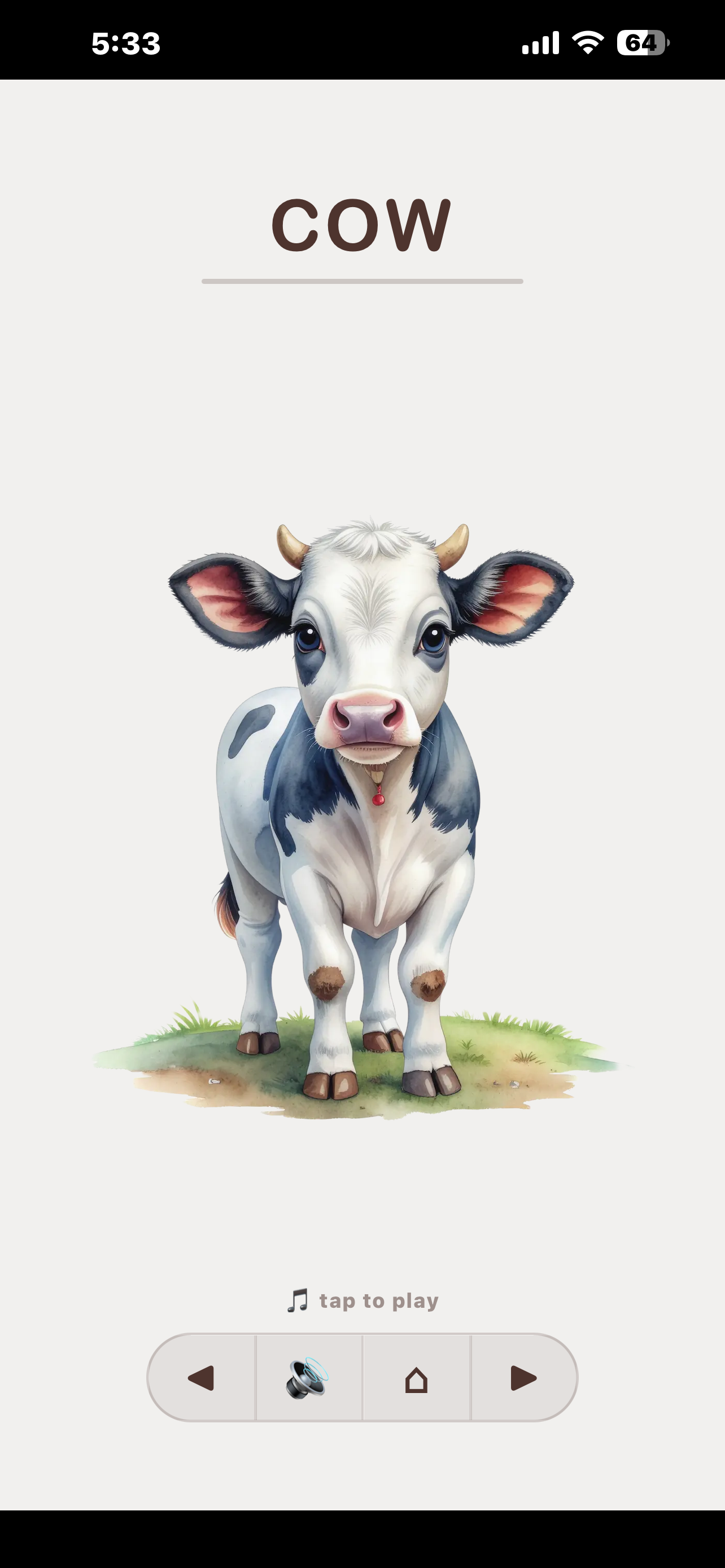 Kids first words: Animal World screenshot 3