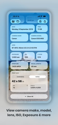 Metadata iPhone screenshot