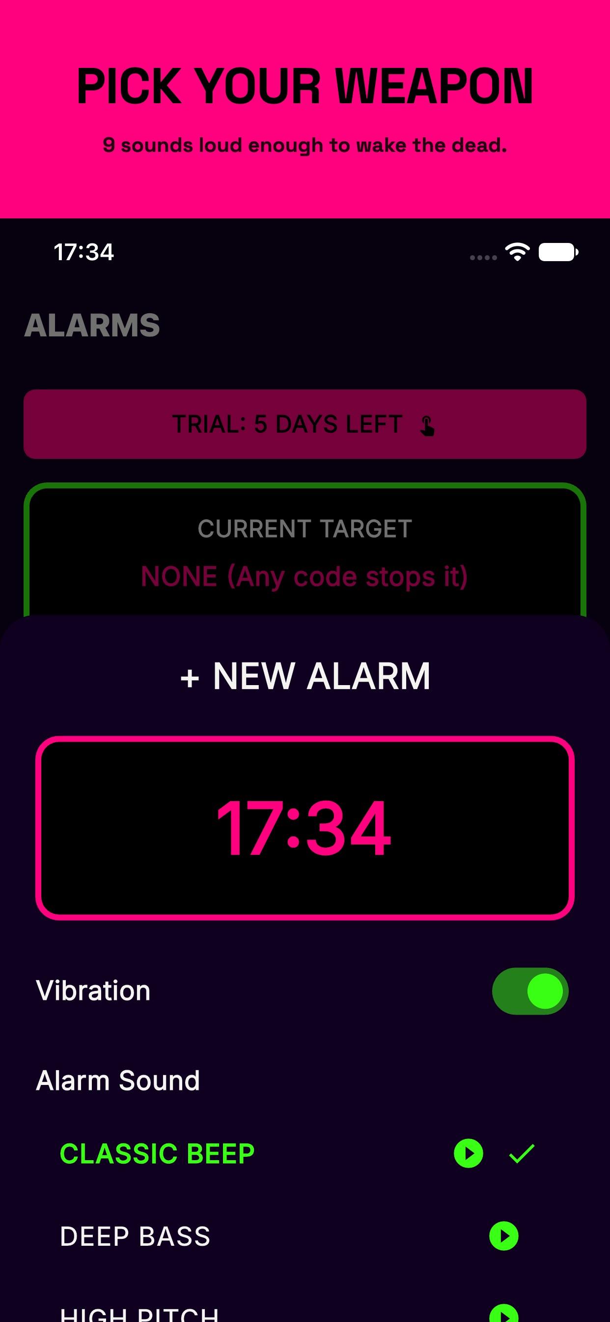 Screenshot 2 of Wakescan: Barcode Alarm Clock