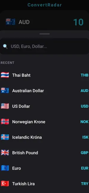 ConvertRadar: Currency Convert screenshot 2