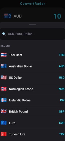 ConvertRadar: Currency Convert Screenshot 2 of 3