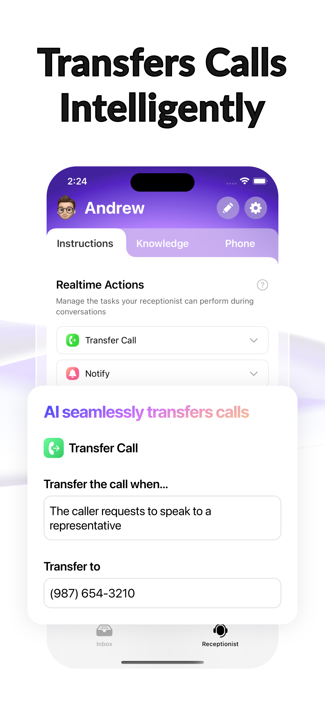 NuPhone - AI Receptionist