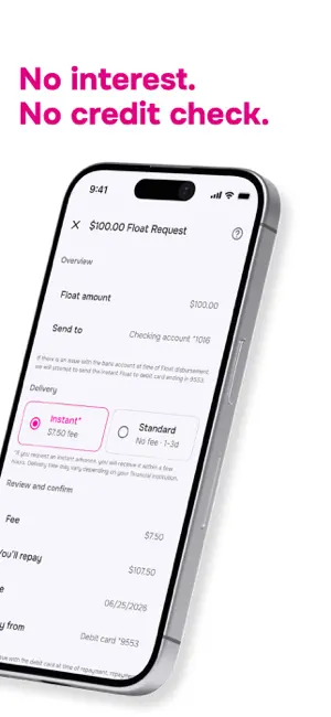 FloatMe: Fast Cash Advance App screenshot 2