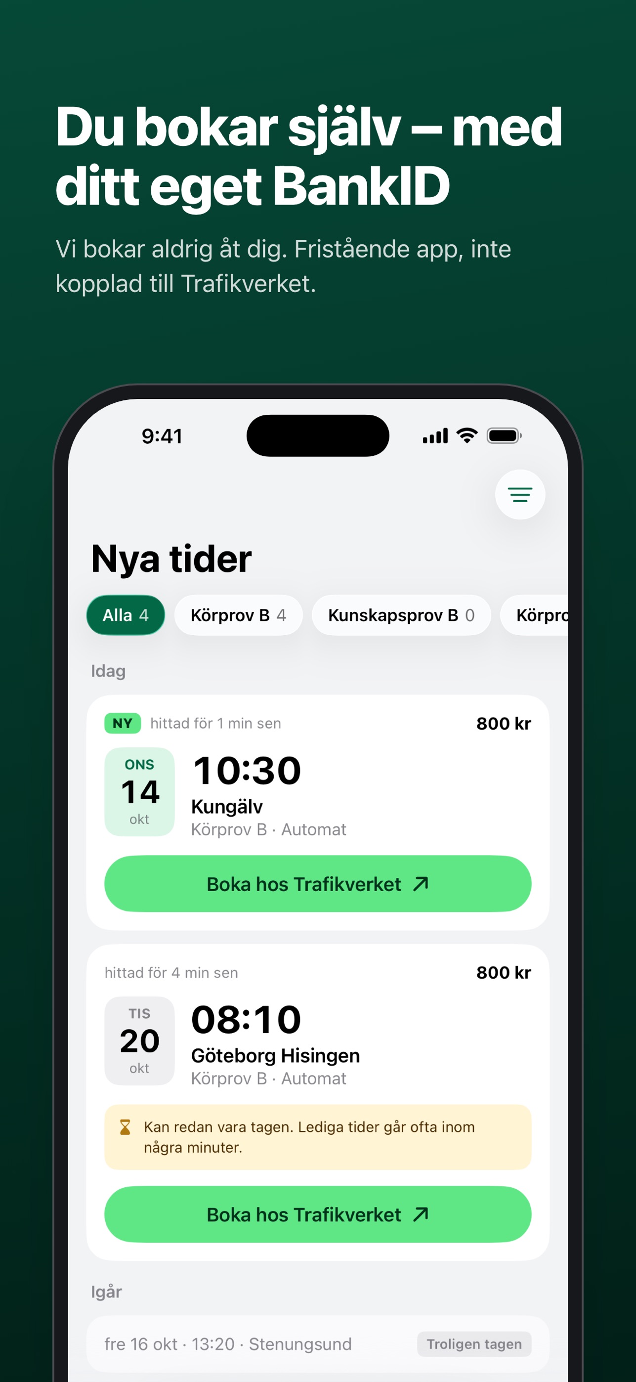 Screenshot 4 of Provvakt: Lediga förarprov