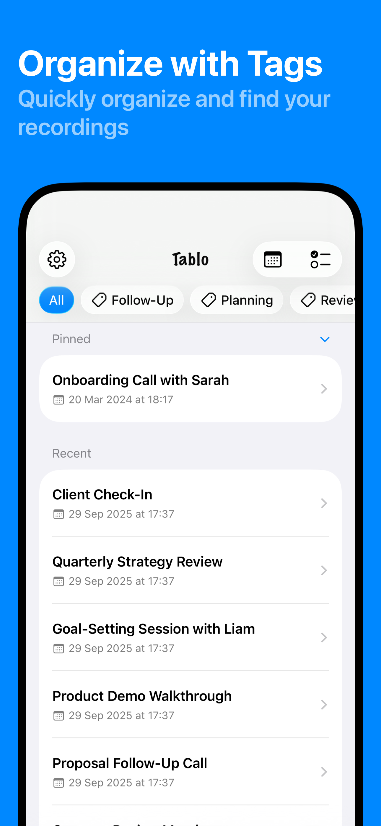 AI Meeting Notes - Tablo