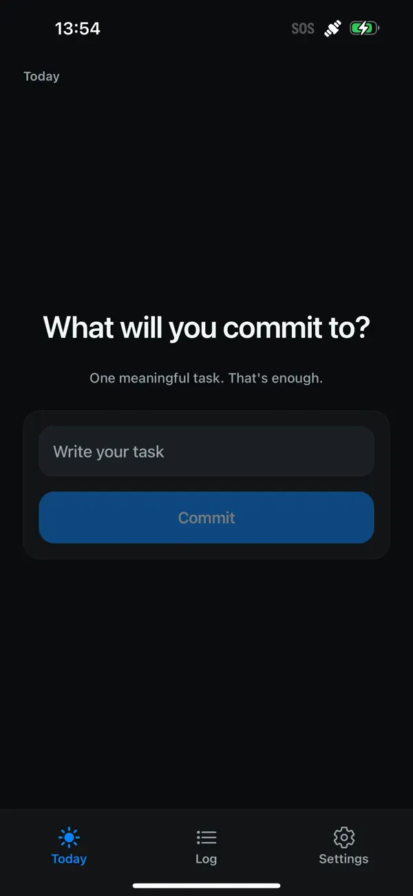 #1. Commit: One Task (iOS) By: Abhinav Sahdev