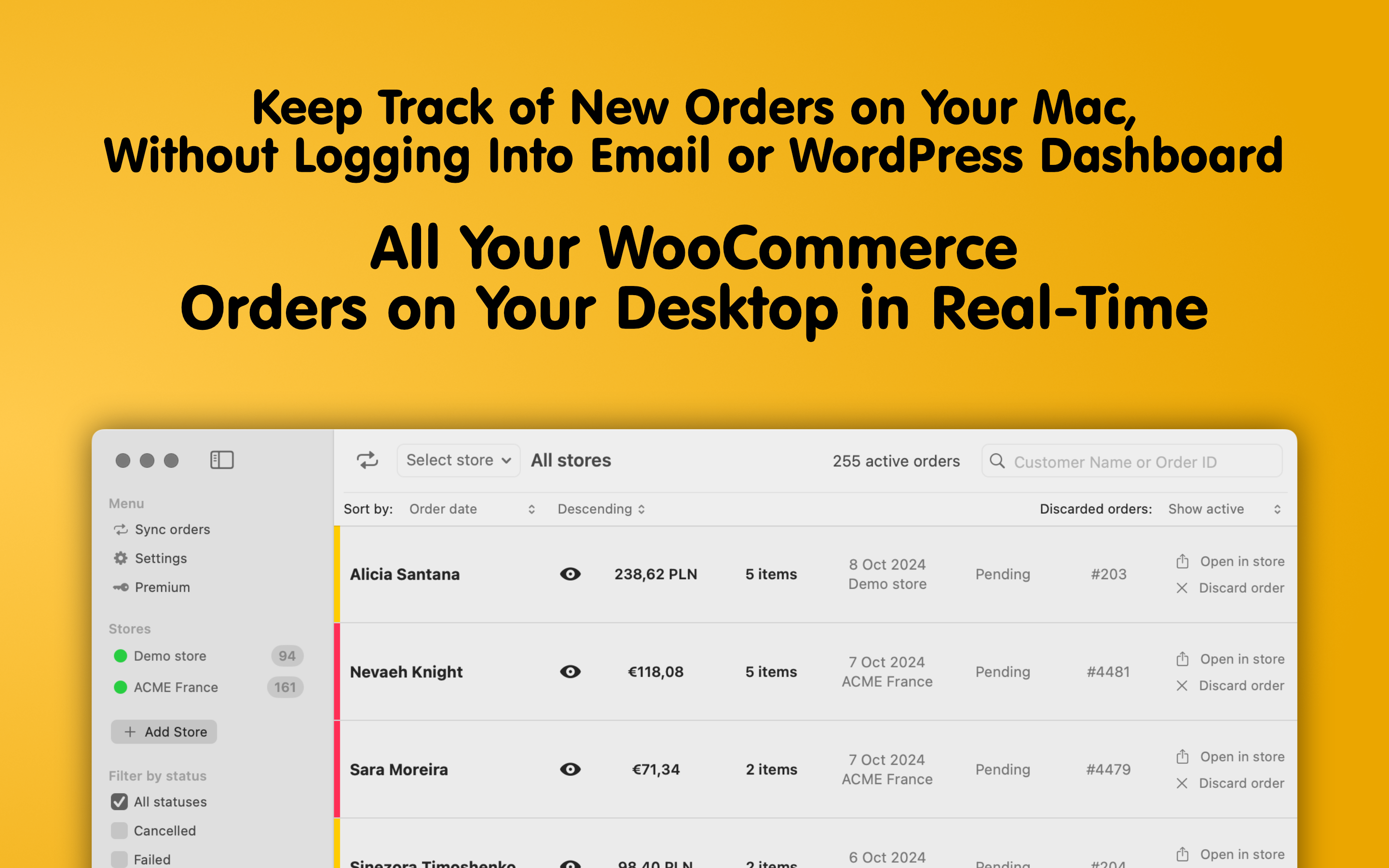 Order Ping X for WooCommerce