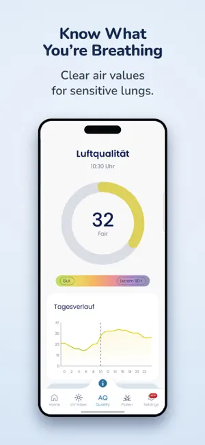 HealthySky – Pollen, UV & Air screenshot 4