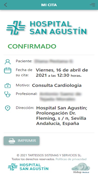 Hospital San Agustín Screenshot