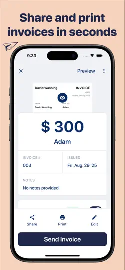 Capture d'écran de Lava Invoice Maker Estimate sur iPhone 4