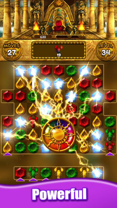 Screenshot #3 pour Jewel Queen: Puzzle Match 3