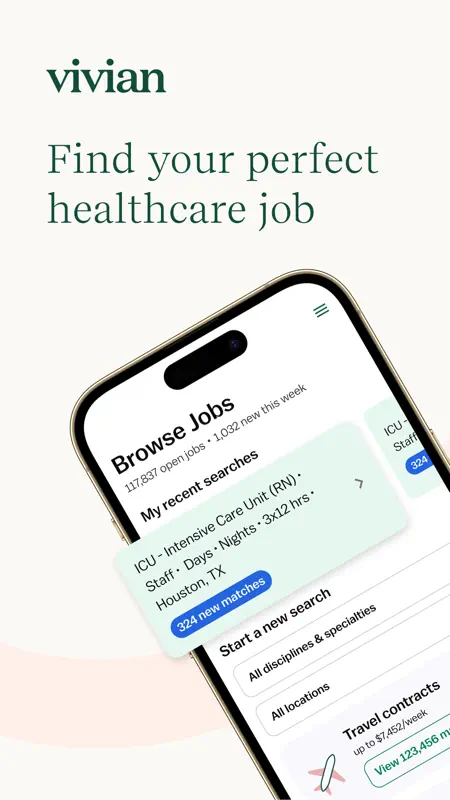 Vivian - Find Healthcare Jobs screenshot 1 of 6