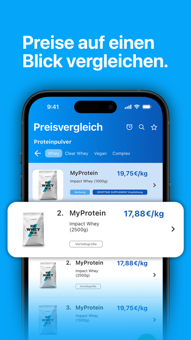 DROPTIME - die Supplement App Screenshot