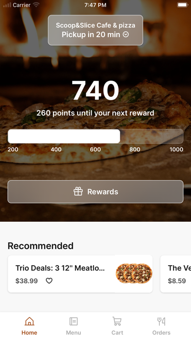 Scoop&Slice Cafe iPhone screenshot 1 - Food & Drink app
