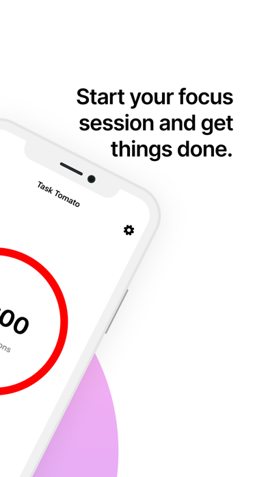 Task Tomato: Focus Time & Work iPhone screenshot 2 - Productivity app