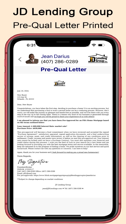 #6. JD Lending Group (iOS) 由: Quick Consulting and Management LLC