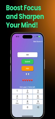 Brainize Numbers screenshot