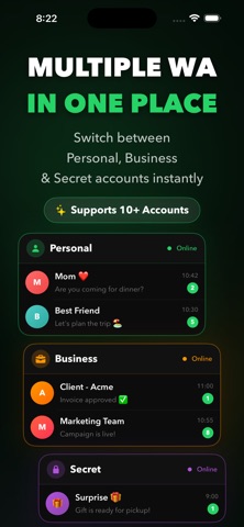 Status Saver: Dual Web Chat Screenshot 2 of 5