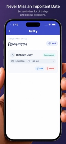 Gifty: AI Gift Finder iPhone screenshot