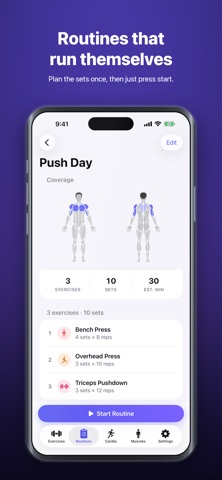 Reps+: Workout & Strength Log Screenshot 3 of 7