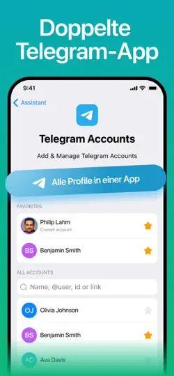 Screenshot von Nicegram: AI X Dual Telegram auf dem iPhone 2