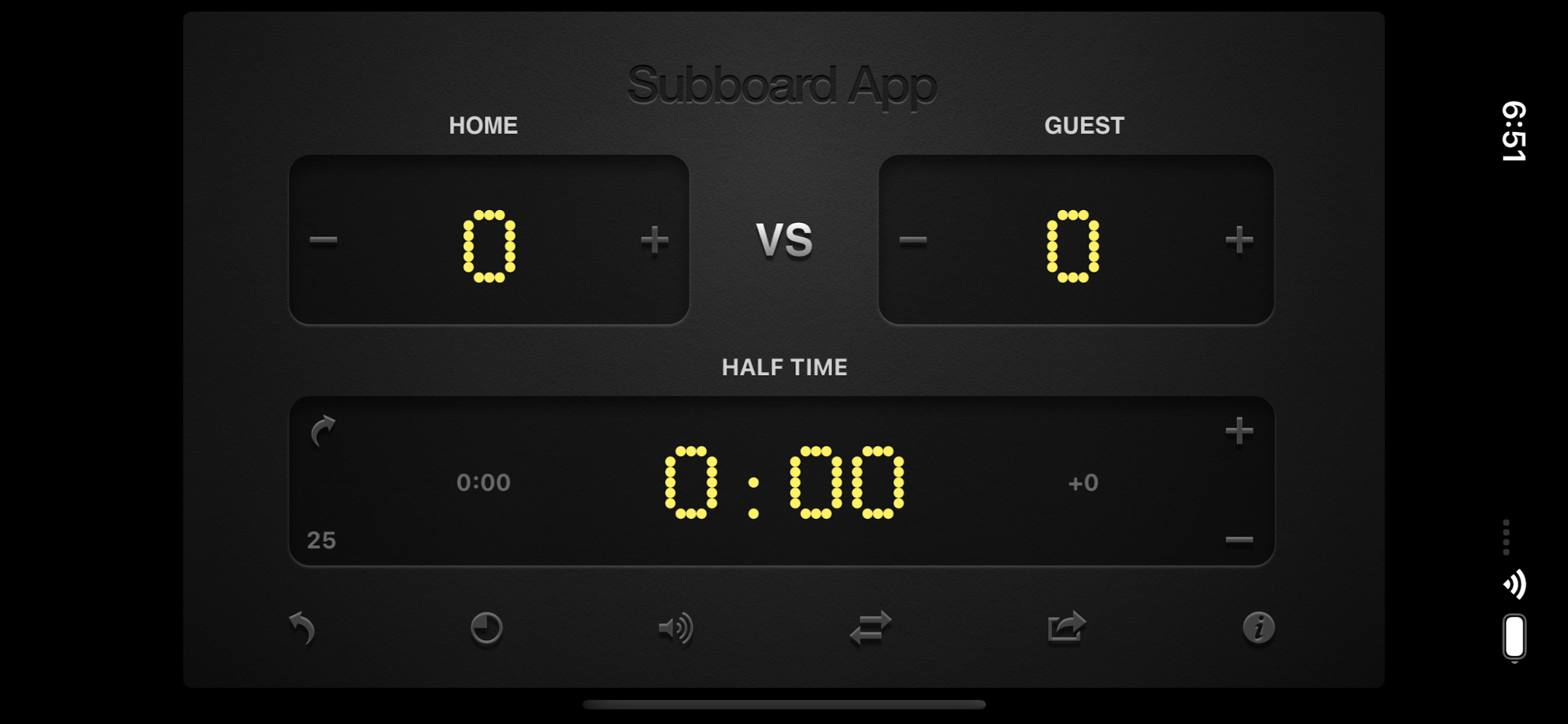 Subboard Football Scoreboard