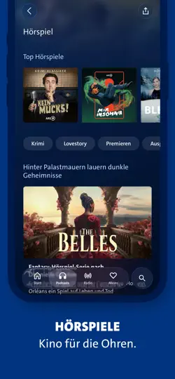 Screenshot von ARD Sounds auf dem iPhone 6